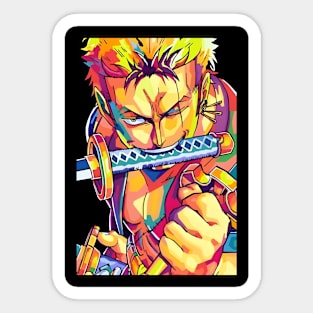 Anime Zoro wpap pop art Sticker